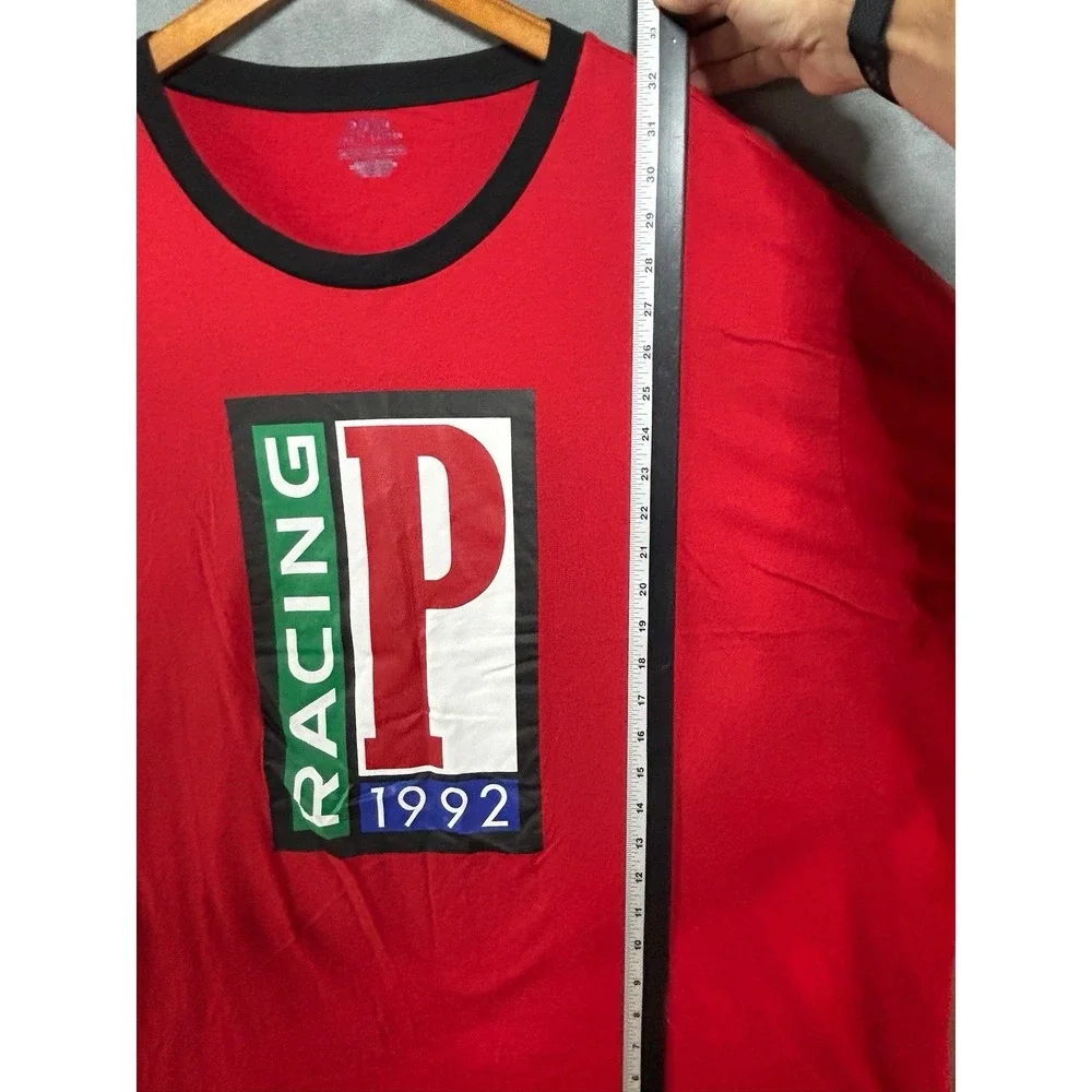 Polo Ralph Lauren men's P racing 1992 shirt size 4XB Plus Size Red Long Sleeve